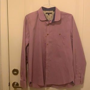 Purple TB Button Up